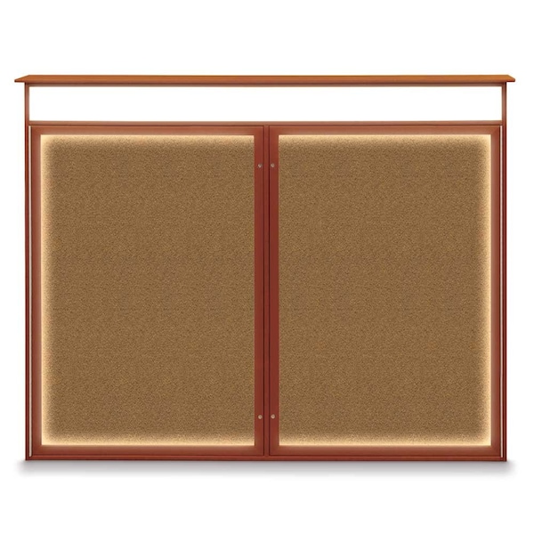 Double Door Enclosed Indoor Letterboard